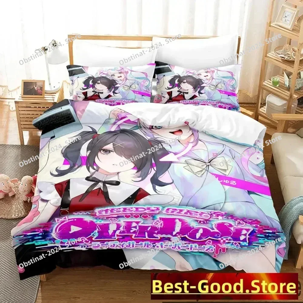 

3D Print Needy Streamer Overload Anime Bedding Set Boys Girls Twin Queen King Size Duvet Cover Pillowcase Bed boys Adult