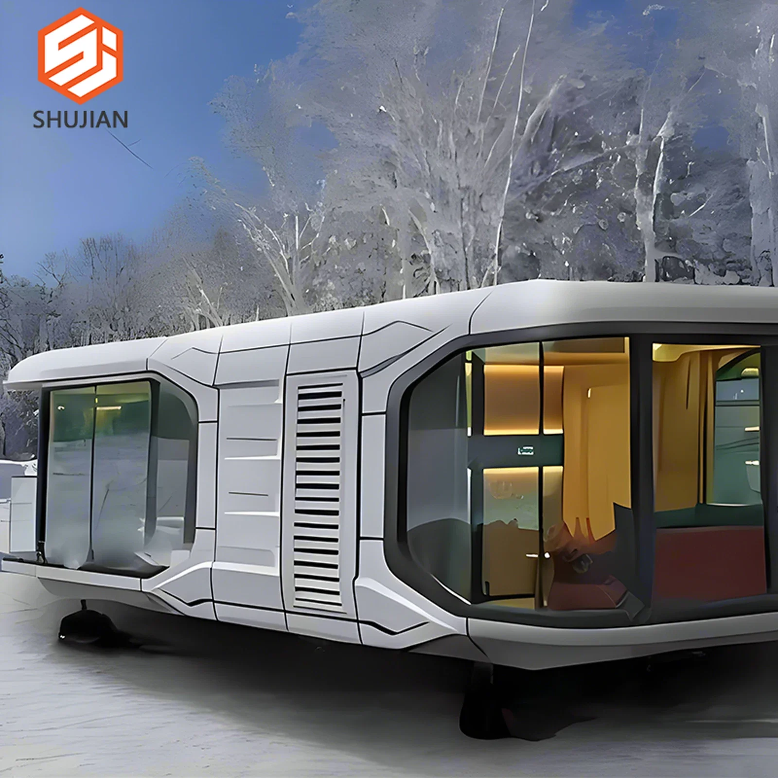 Prefabricated house space capsule Hotel Foldable Container Sleeping pod Modular outdoor mobile small house Capsule house