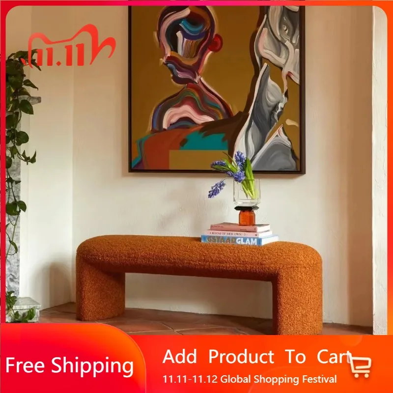 

Soft Modern Step Stool Bench Seat Big Size Aesthetic Floor Comfortable Ergonomic Foot Stool Luxury Tabouret Room Decorations