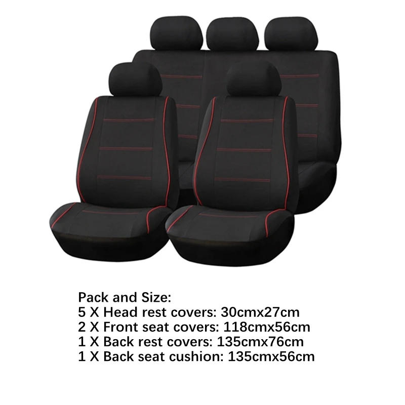 

Universal Car Seat Accessories Car Seat Covers Front and Back Car Full Seat Cover Seat Protection Car Interior Spare Parts