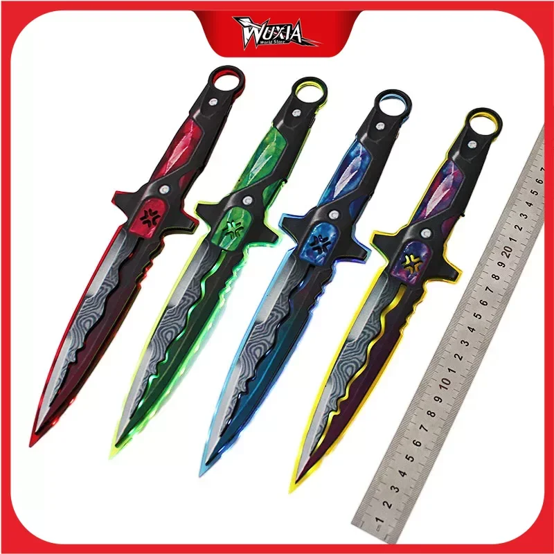 30cm Valorant Weapon VCT LOCKIN Melee Acrylic Lumines Sword Knife Cosplay Props Game Peripheral Sword Model Gift Toys for Boys