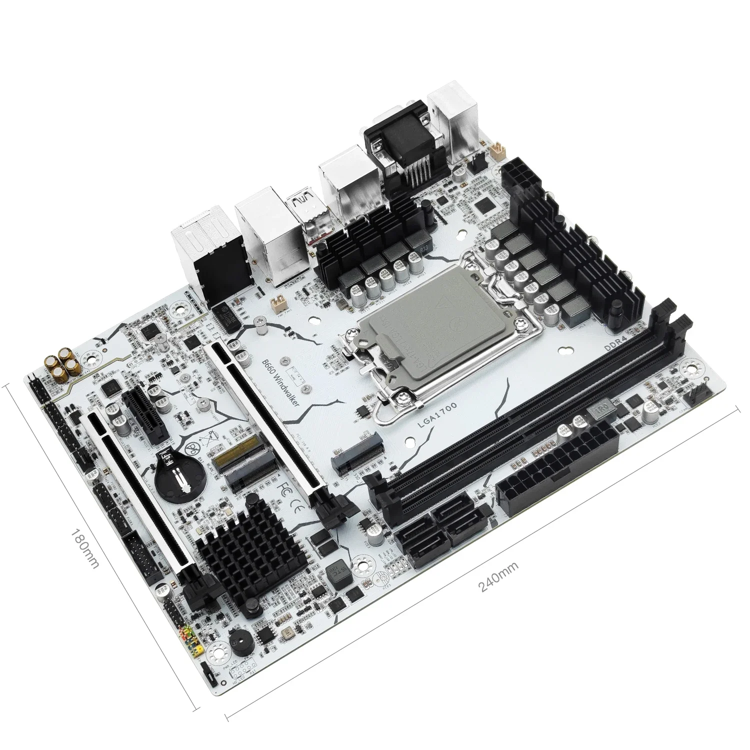 MACHINIST B660 Windwalker Motherboard LGA 1700 Support 12th/13th CPU Processor DDR4 Memory VGA+HDM+DP USB3.2 M-ATX