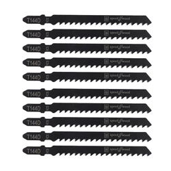 10Pcs HCS Jigsaw Blades T144D T-Shank Assorted Saw Blade For Wood Plastic Fast Cutting Tools