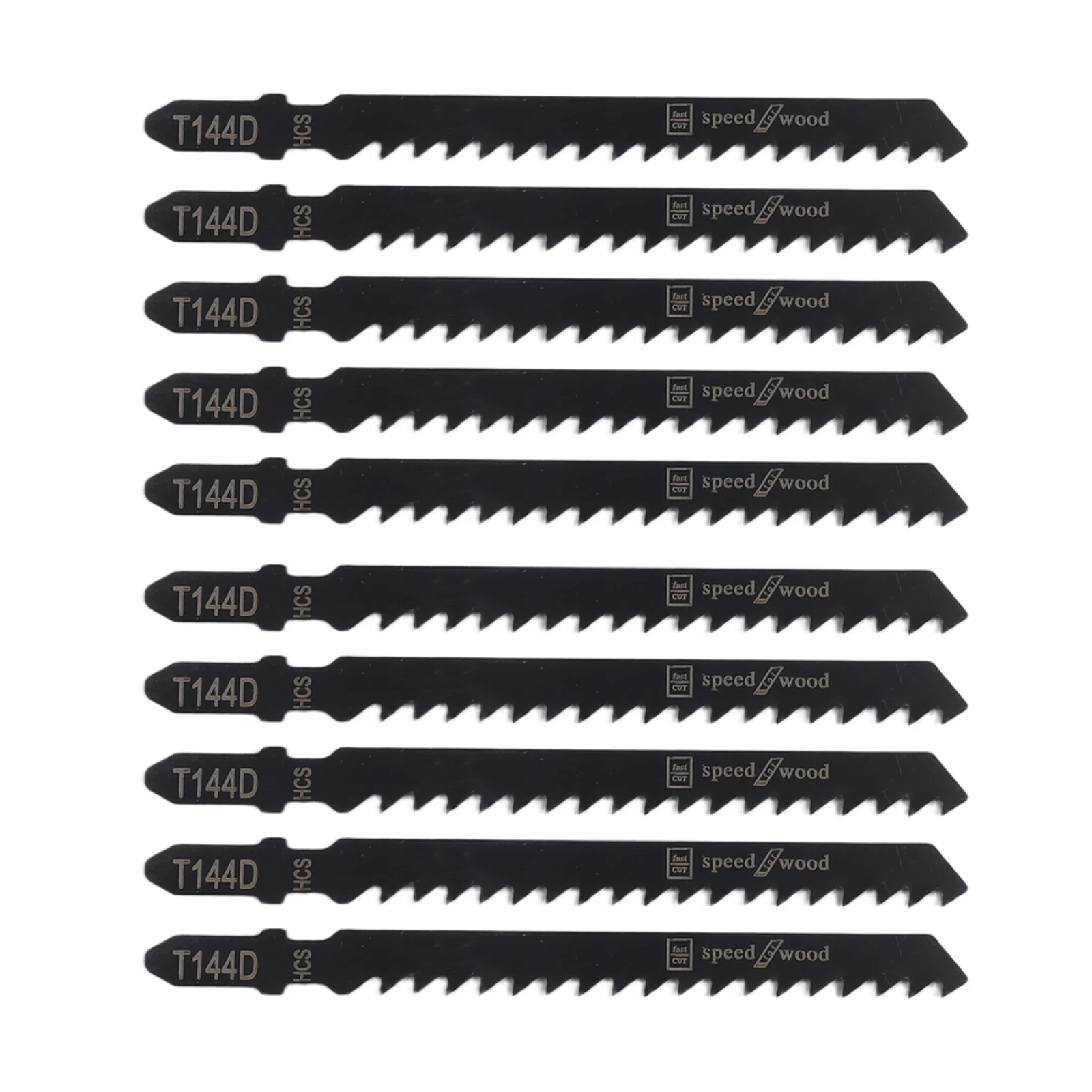 10Pcs HCS Jigsaw Blades T144D T-Shank Assorted Saw Blade For Wood Plastic Fast Cutting Tools