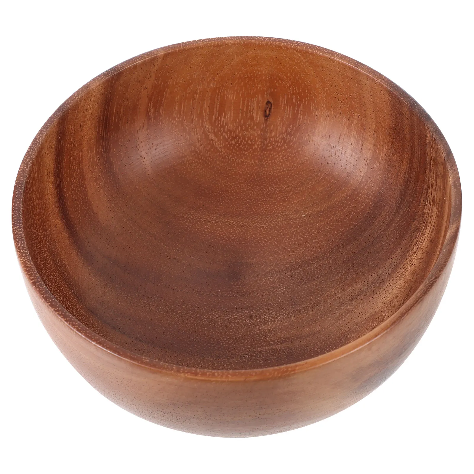 

Acacia Wooden Bowl Large 16cm Soup Noodles Salad Fruit Serving Bowl Anti Scald Smooth Edge Kitchen Tableware