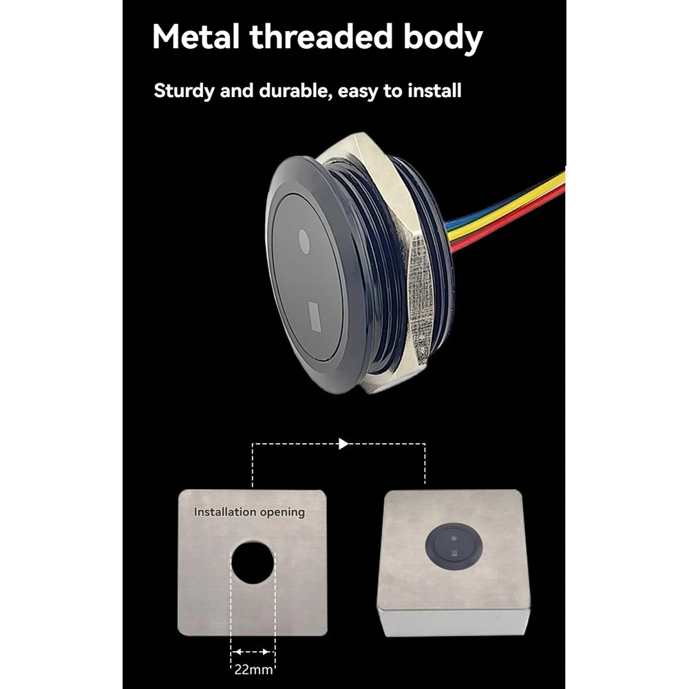 newA10R FP001 Metal Circular Face Recognition Module Supports Palm Vein Recognition for Face Recognition Applications
