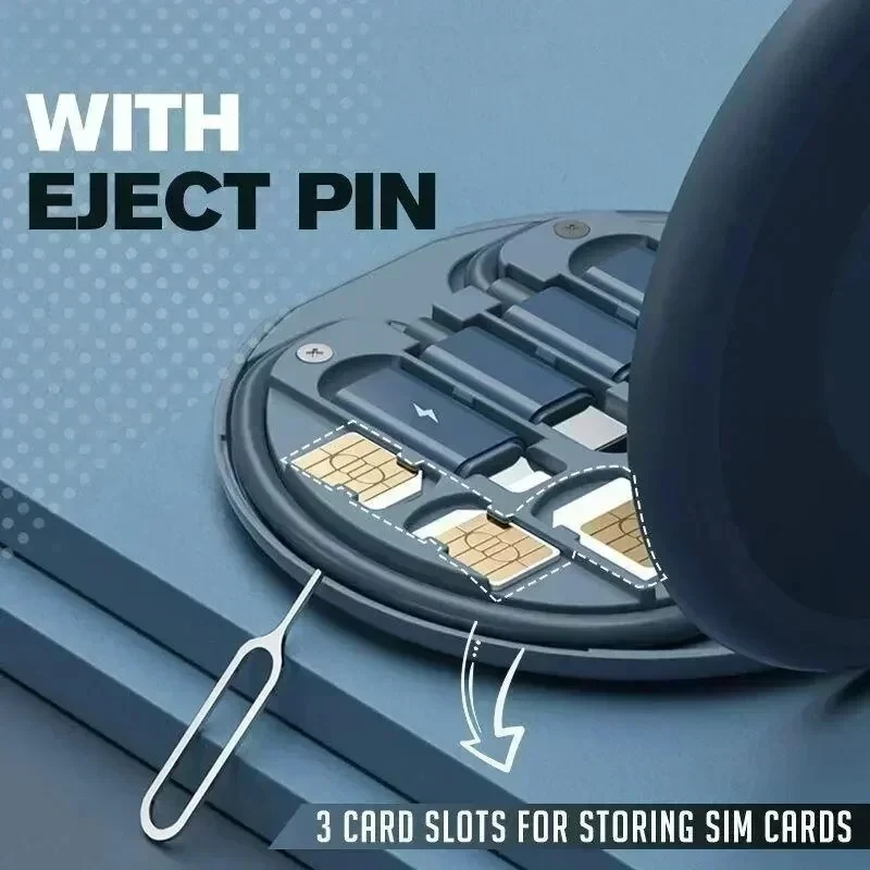 Mobile Phone Adapter USB C Multi-function Line Take Card Needle Card Slot for Lighting Conversion Set USB A & Type C To Micro view 6