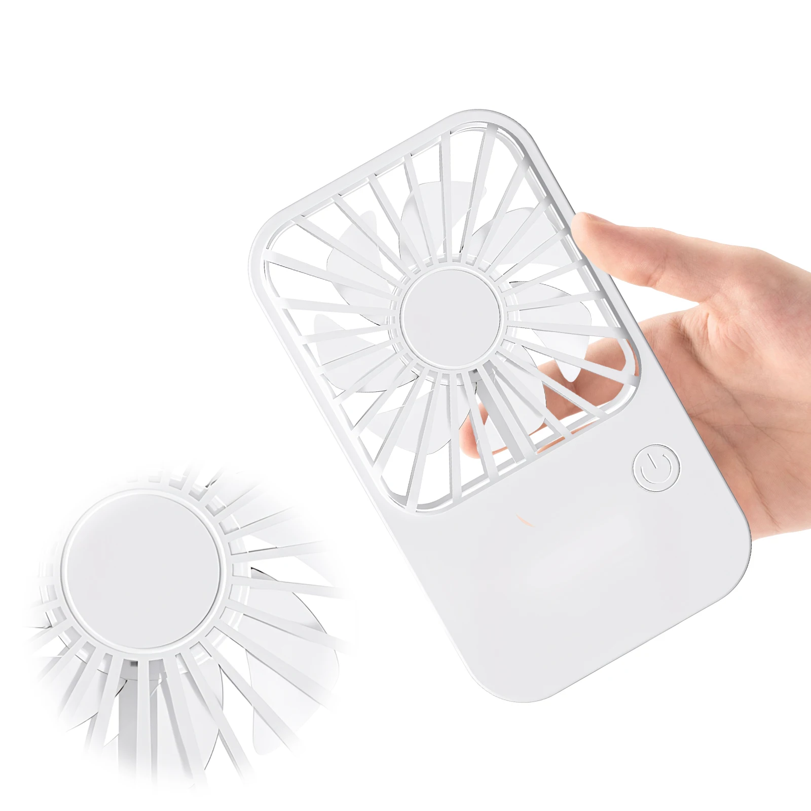 Mini Outdoor Cooling Fan Type-C Small Rechargeable Fans 180° Wide Airflow Portable Handheld Fans For Travel Office Outdoor Use