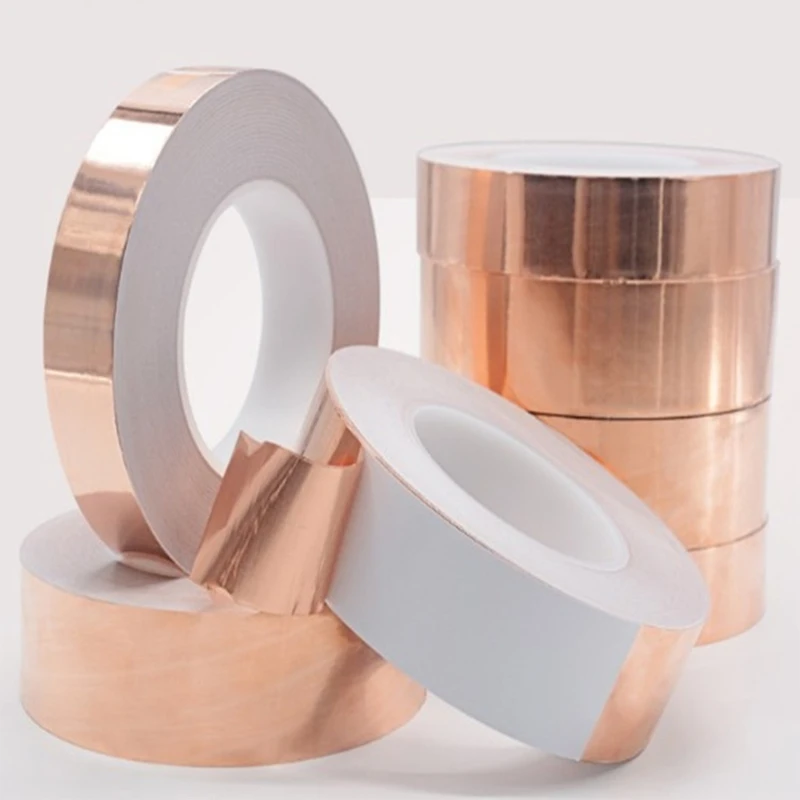 Copper Foil Tape Single-Sided Conductive Adhesive for Crafts  Shielding Grounding  for PDA PDP 20m