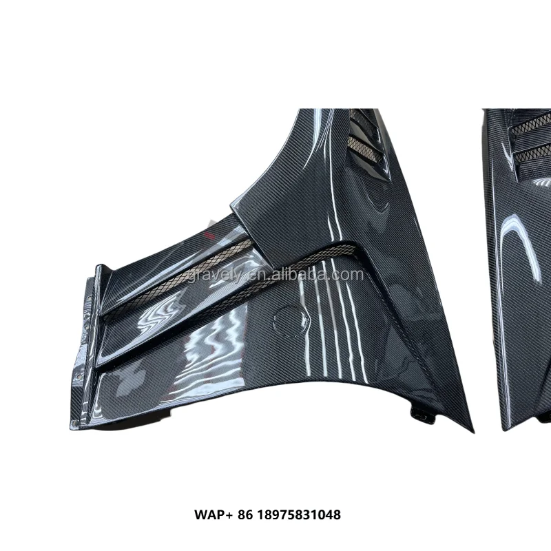 

Carbon Fiber Fender V2 Style Perforated Mudguard Body Kit for 370Z Z34