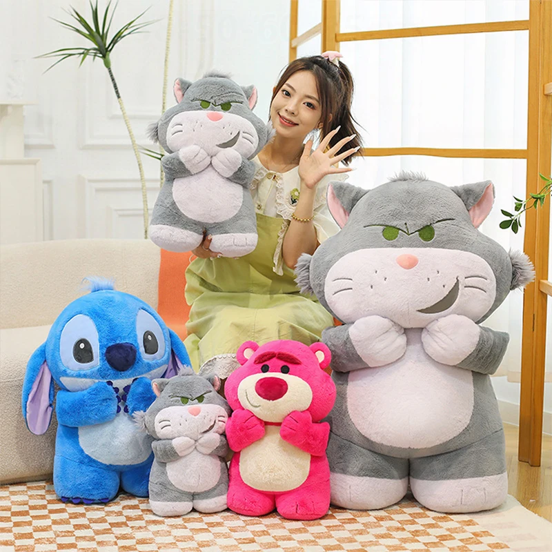 

Kawaii Plush Toy Stitch Strawberry Bear Series Magnetic Filled Doll Lucifer Cute Stuffed Animal for Kids Birthday Gift