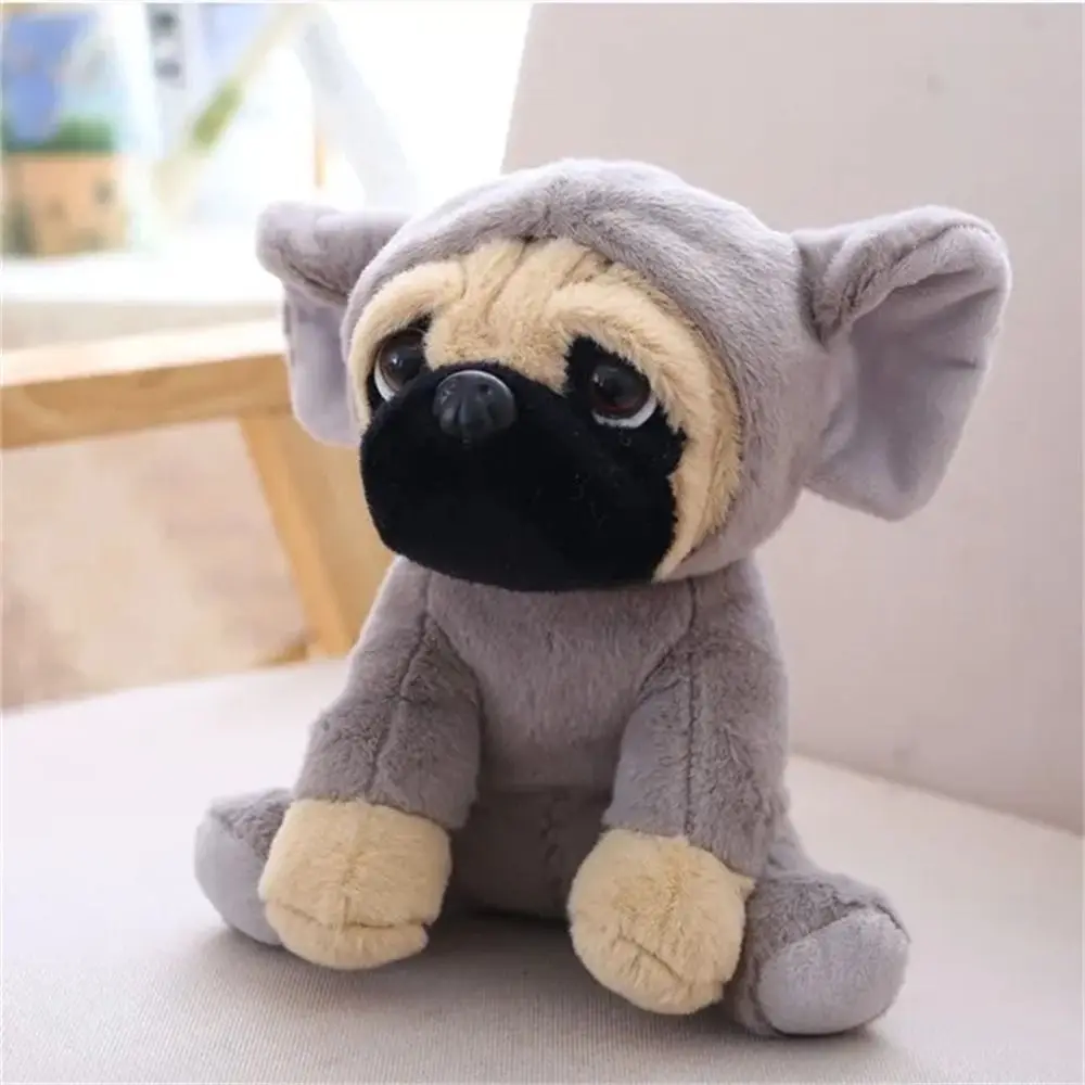

Stuffed Animals Pug Dog Cosplay Dinosaur Lion Sheep Leopard Stuffed Sharpei Dog Simulation 20CM Bulldog Dogs Christmas Gifts