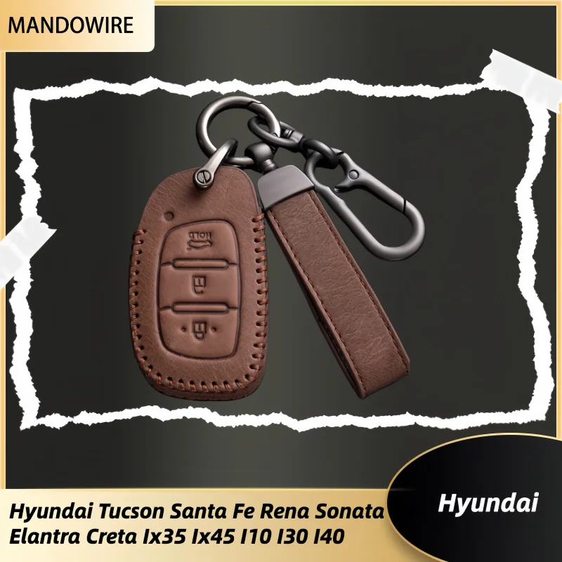 

3Button Car Smart Key Case Cover For Hyundai Tucson Santa Fe Rena Sonata Elantra Creta Ix35 Ix45 I10 I30 I40 Accessories