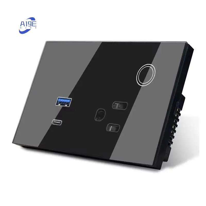 

A19E-Wifi Smart Tuya 15A настенная розетка USB TYPE-C розетка для Alexa для Google Home Smart Life вилка европейского стандарта