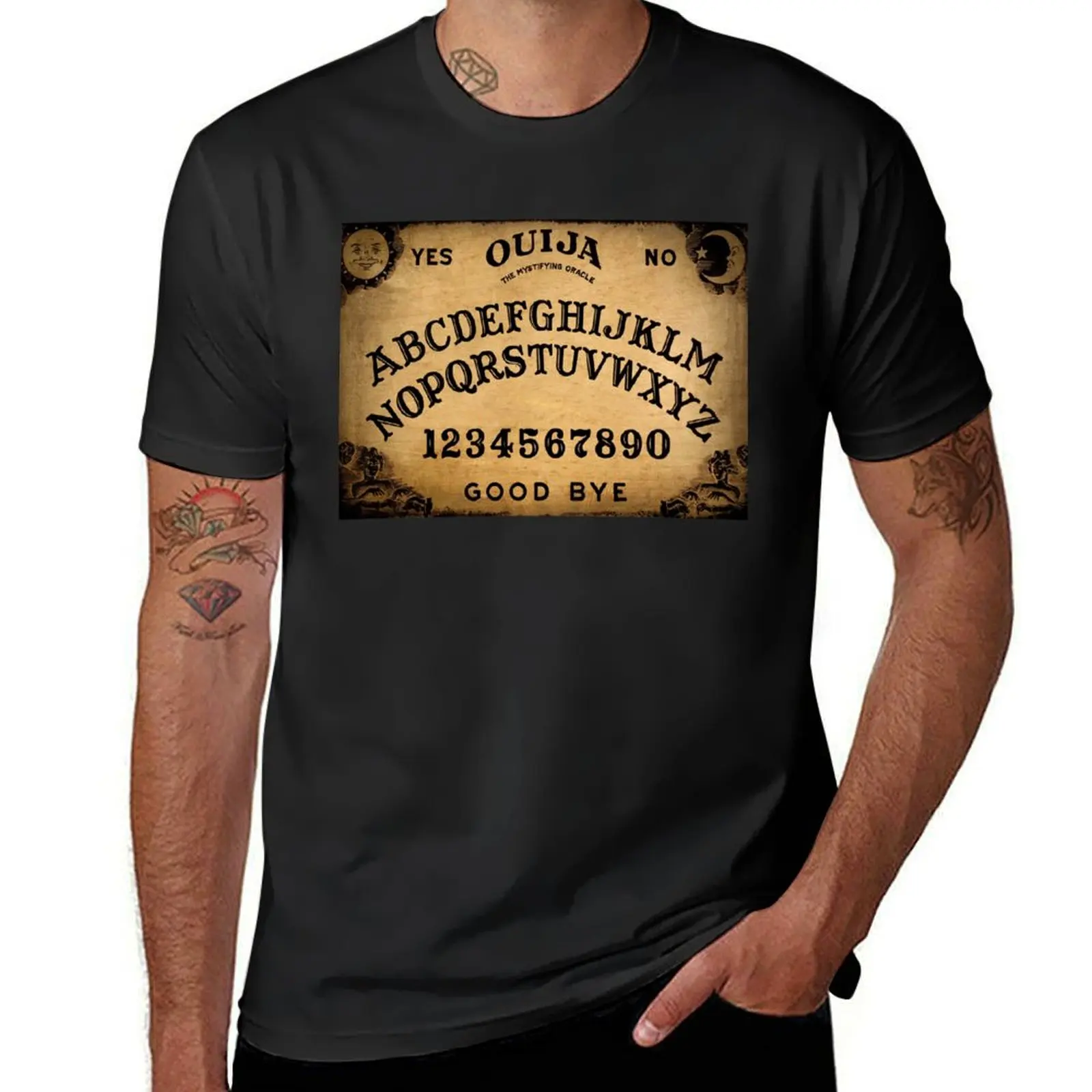 Ouija board T-Shirt anime clothes blacks cute tops vintage clothes oversized t shirts for men