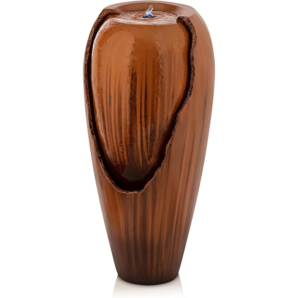 

DIG100XS-BR Открытый винтажный каскадный антикварный фонтан для воды со светодиодной подсветкой для садов, патио и двора