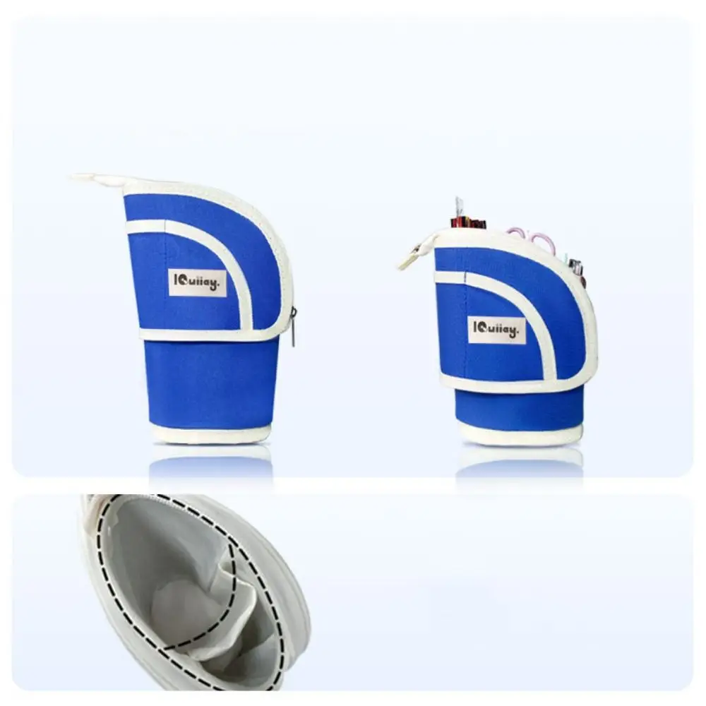 Органайзер для канцелярских принадлежностей, вертикальная сумка для канцелярских принадлежностей, сумка для хранения ювелирных изделий, мягкая большая сумка для ручек, большой вместительный школьный пенал ярких цветов