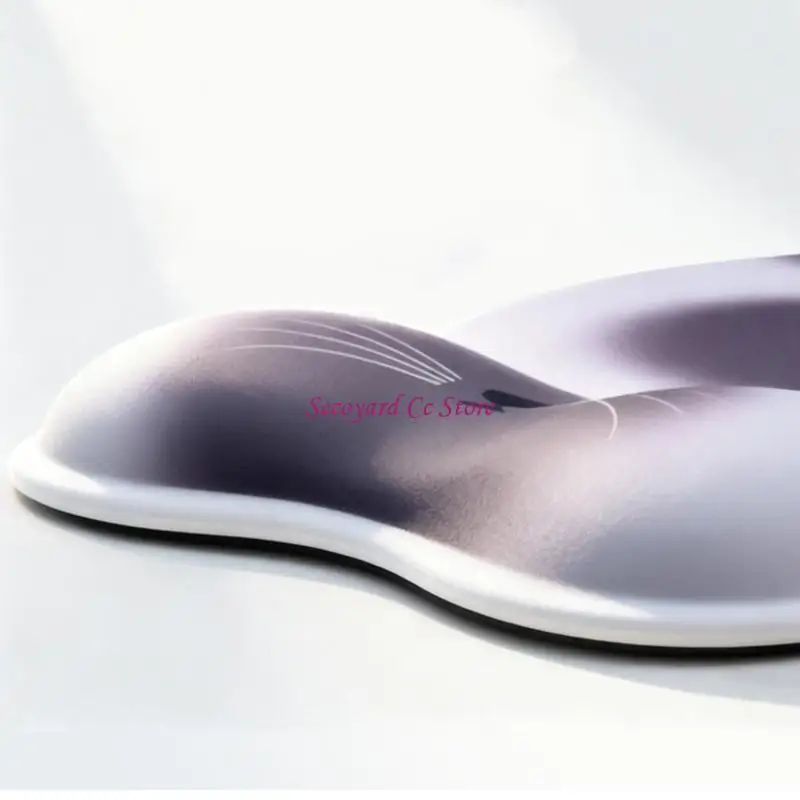 N3UC Comfortable Wrist Support Cushion Silicone Mouse Pad For Long Working Hour