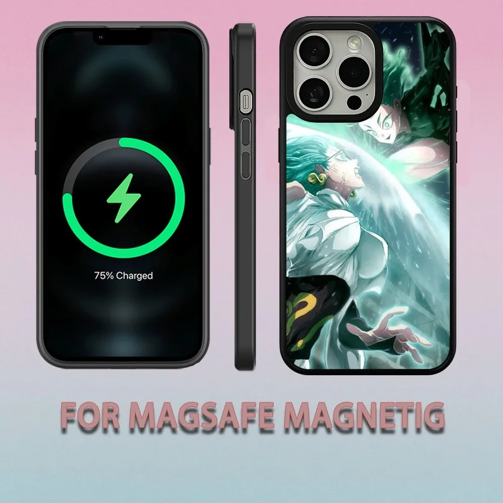 O-One Punch Man Tatsumaki Phone Case For iPhone 15 14 13 12 11 Pro Max Plus Magsafe Magnetic Wireless Charging Cover
