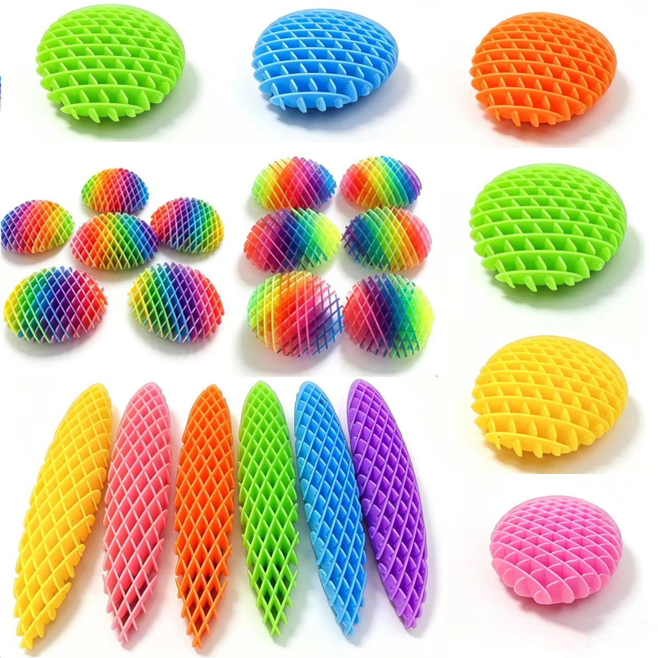 Scalable 3D Deformed Worm Elastic Net  New Strange Puzzle Vent Decompression Artifact Pop It Toy Bouncy Ball Can Be Played Easil