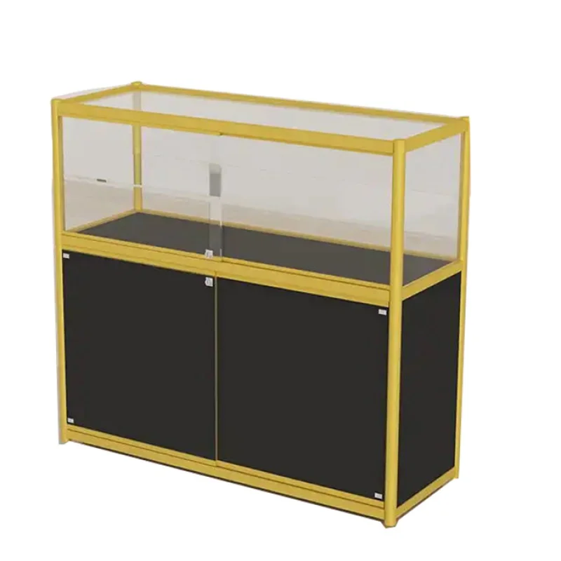 

Custom. customizable jewelry shop showcase of glass jewelry display cabinet counter design