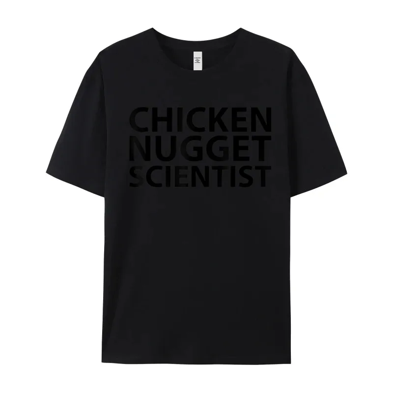 Funky Male Tees Funny Nuggets Gifts Chicken Nugget Graphic T Shirts Combed cotton Short Sleeve Funny T-shirts O Neck