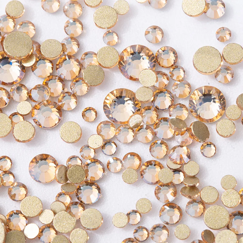 1440Pcs Nail Art K9 Glass Rhinestones Multi-Colors Mixed Round Stones 3D DIY Crafts For Nail Sparkle Charms Decorations