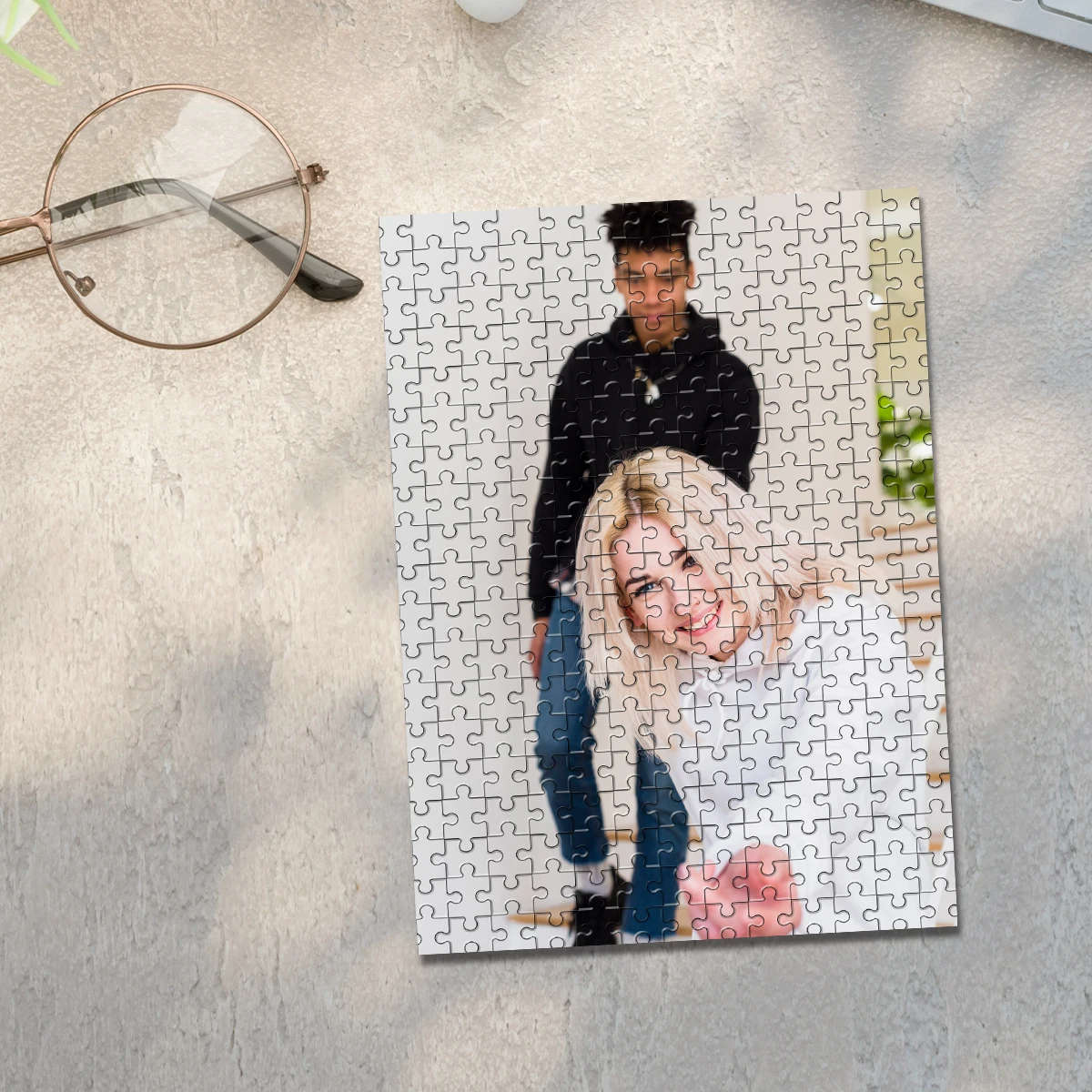 35/300/500/1031 قطعة لغز صور مخصص للزوجين يمكن أن يكون اللغز الشخصي هذا هدية فريدة للعائلة والأصدقاء #2