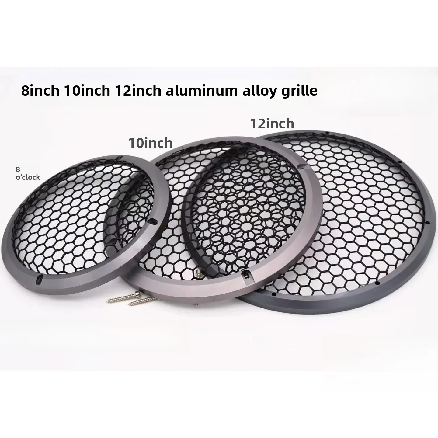 

8 10 12 inch car audio speaker aluminum alloy mesh cover speaker decorative mesh subwoofer mesh cover Speaker Accessories