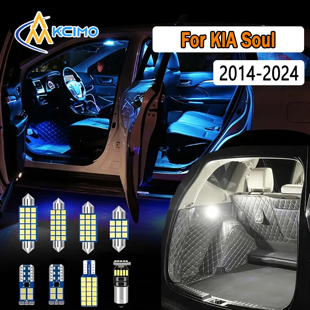 

Canbus LED Interior Light Kit For KIA Soul 2014-2024 Super Bright Dome Map Door Lights Easy Install Bulbs Set