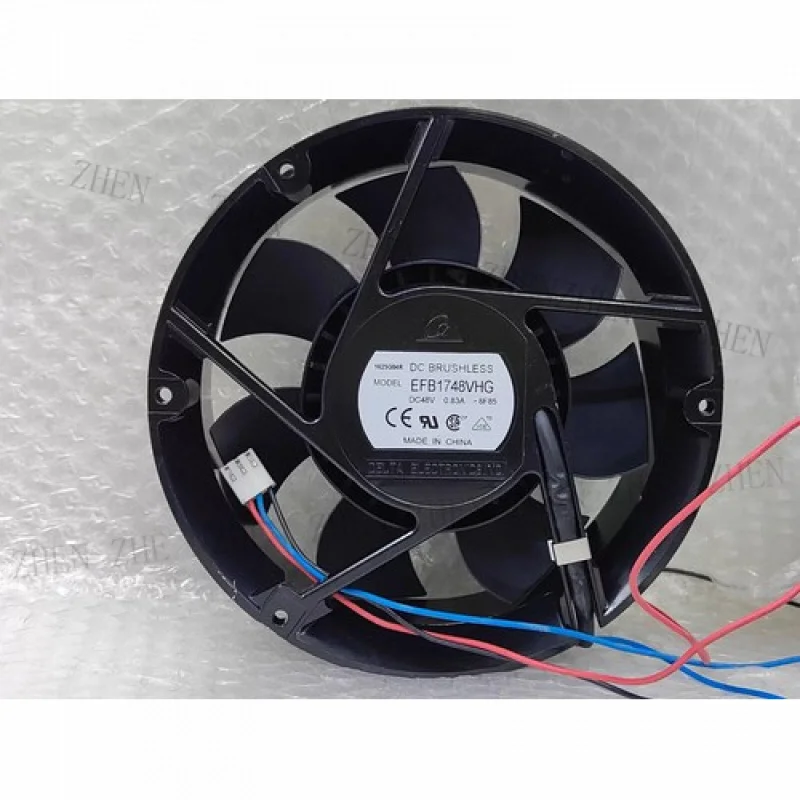 

Y 1 Pc. Fan EFB1748VHG-8F85 DC48V 0.83A 17251 17cm 3-wire cooling fan