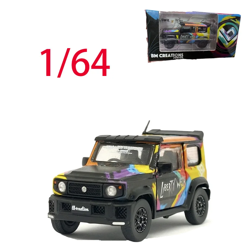 

BM Creations, литая под давлением масштаб 1/64, модель автомобиля Jimny из сплава Jimny LB Mini G, игровые транспортные средства, игрушки для мальчиков, оригинальная коробка