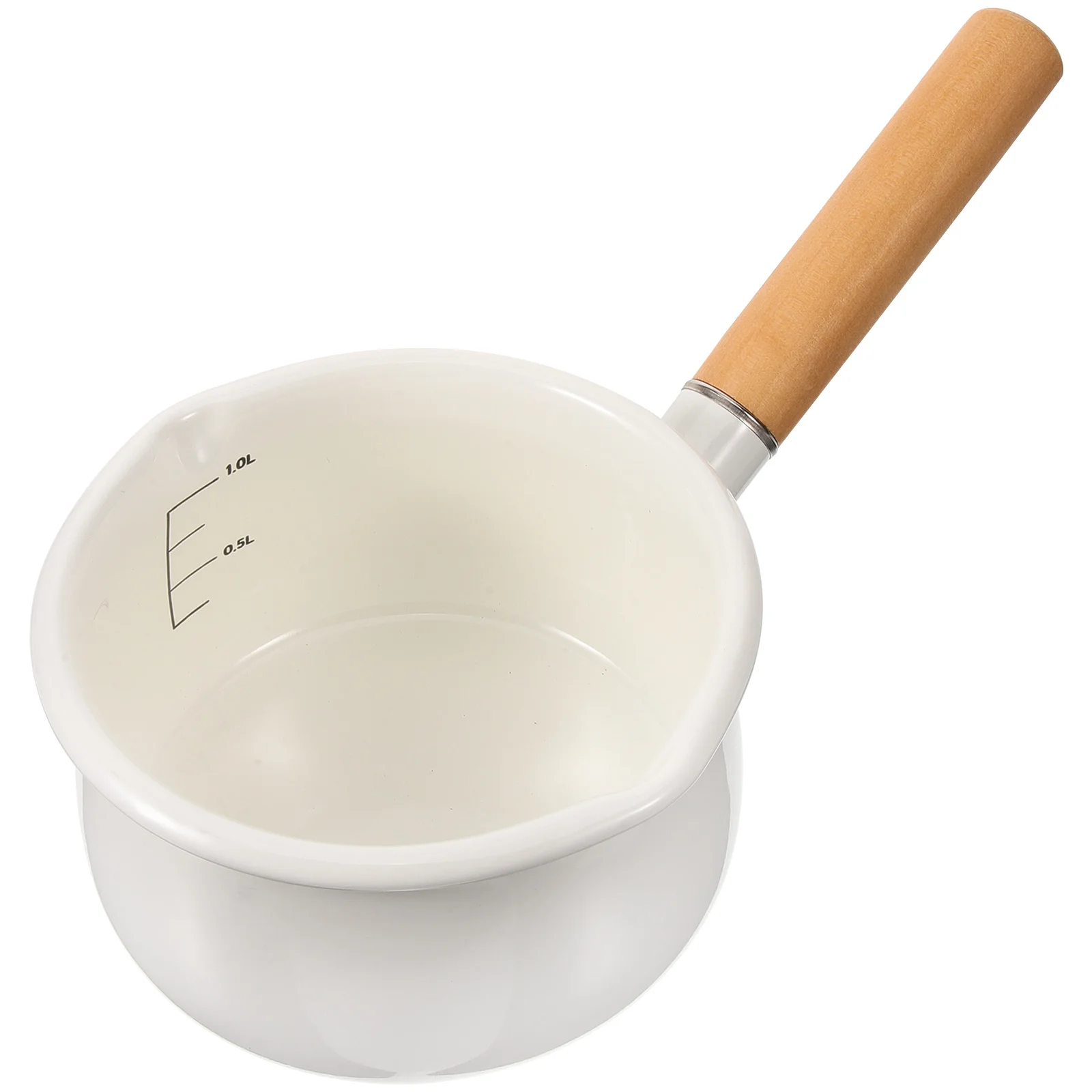 

Enamel Milk Pot Non-Stick Multi-Functional Saucepan For Cooking Small Kitchenware Heat Resistant Long Handle Ceramic Stove