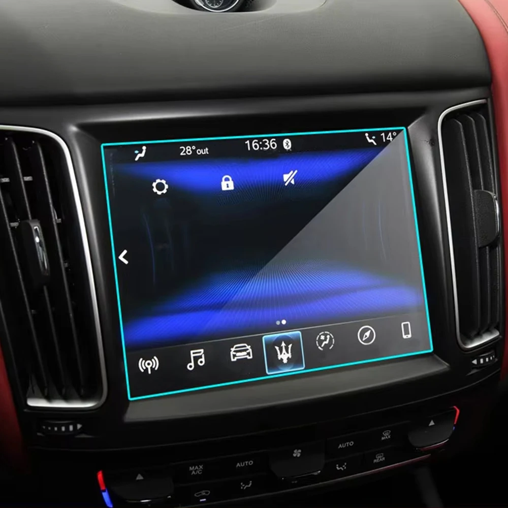 Auto-Schutzfolie aus gehärtetem Glas für 2016-2026 Maserati Levante GPS-Navigationsbildschirm-Displayschutz. – Detail 2