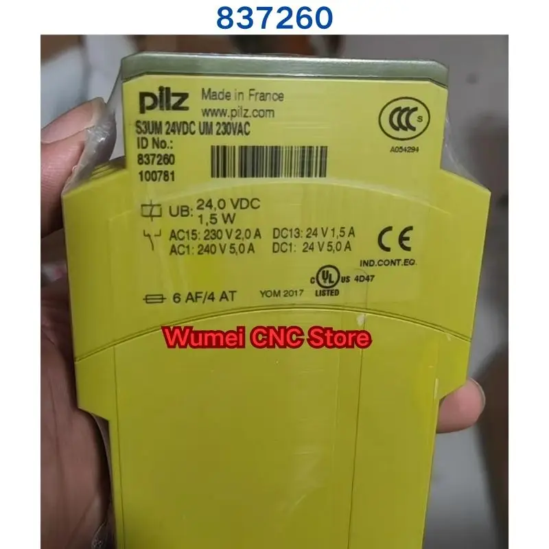Baru PILZ relay S3UM 837260