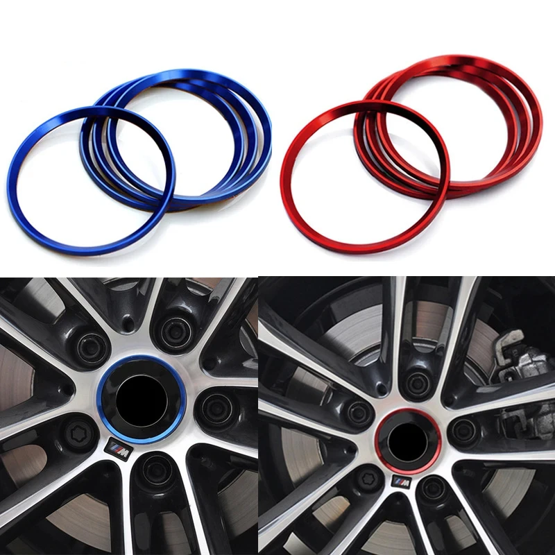 4x For BMW X1 X2 X3 X4 X5 X6 E70 E83 F25 F26 G01 G02 F39 F15 F16 E71 G05 F48 M Wheel Hub Circle Decorative Accesorios Para Auto