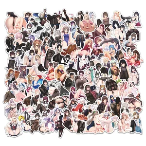 100pcs anime sexy pinup hentai waifu pegatinas sexy para niña de laptop estuche de teléfono portátil guitar 10 mejores calcomanías de chicas de ventas - №1