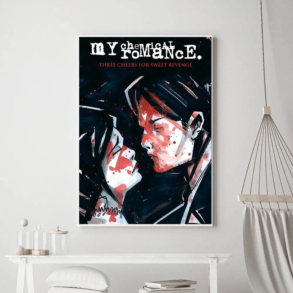 My Chemical Romance Rock Band Poster Prints Poster Wall Painting Bedroom Living Room Wall Bar Restaurant Sticker Small