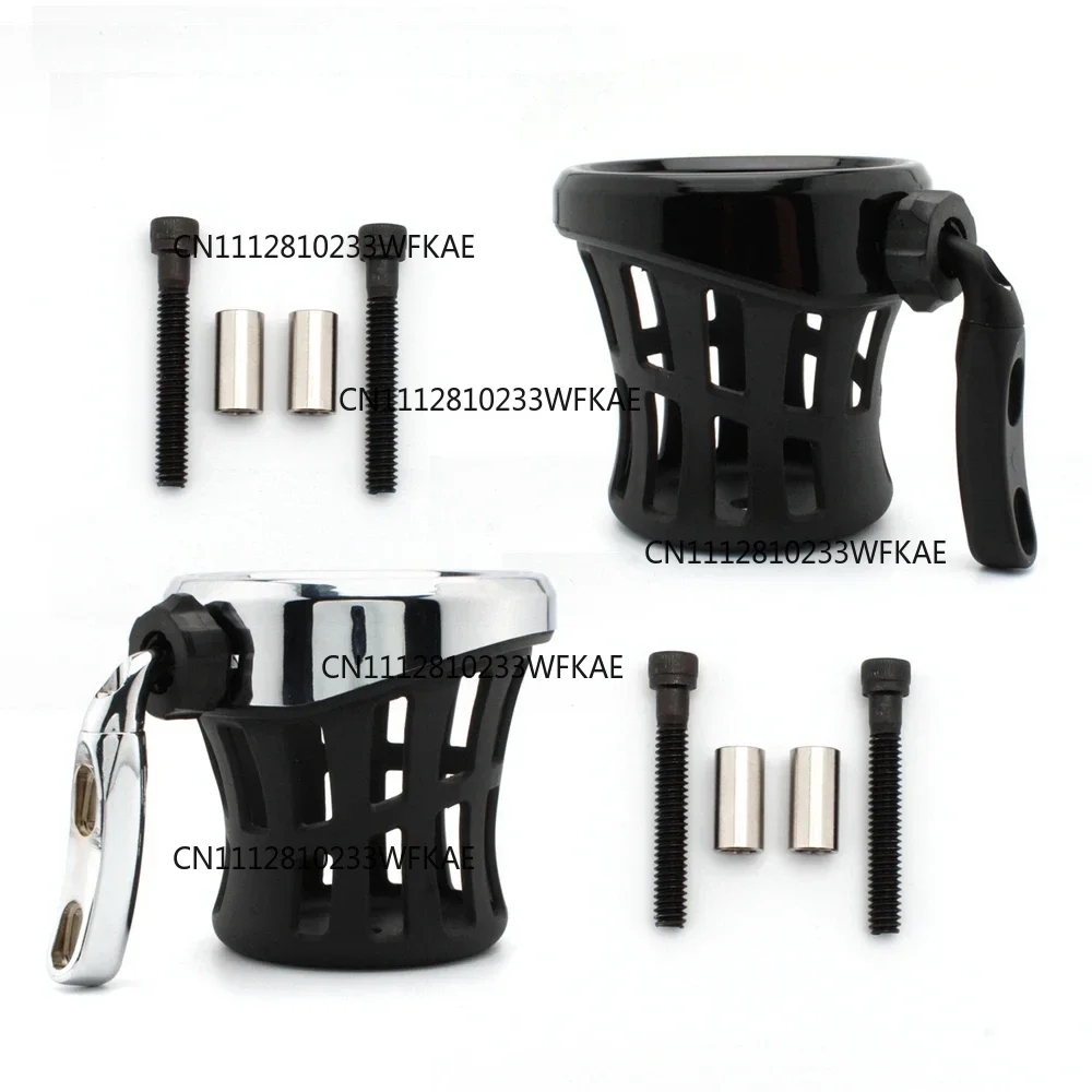 Motorcycle Handlebar Mounted Drink Cup Driver Drink Cup Holder For Harley Road King Electra Glide Sportster Dyna Softail 1996-UP