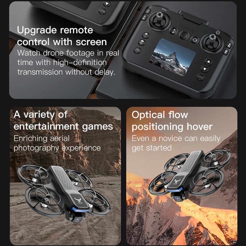 ZLL SG800 PRO Drone 720P HD كاميرا التحكم عن بعد مع شاشة وضع مقطوعة الرأس 360 °   لعبة كوادكوبتر RC بدون فرش هدية للأطفال