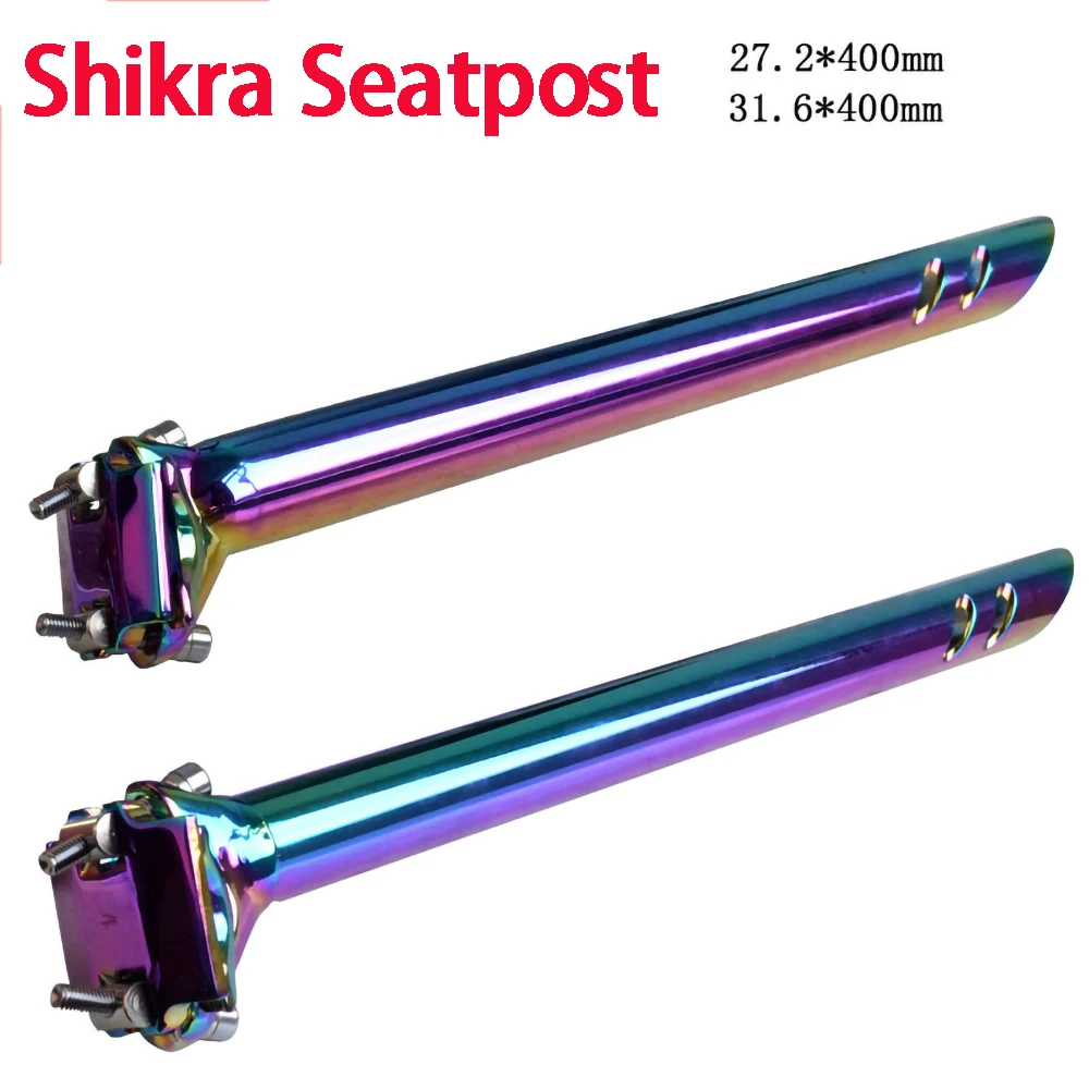 Shikra Bike Seatpost Aluminum Alloy Altrulight Seatpost 27.2/31.6*400mm Colorfull Seat Tube  Bicycle Parts