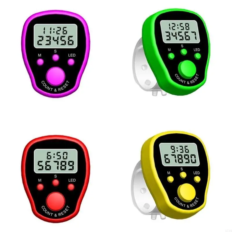 1 قطعة ساعة متعددة الوظائف وظيفة LED عداد تلاوة بوذا