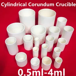 1ml 2ml 3ml 4ml 0.5ml Small Cylindrical 99% pure alumina crucible metal casting crucible corundum ceramic crucible