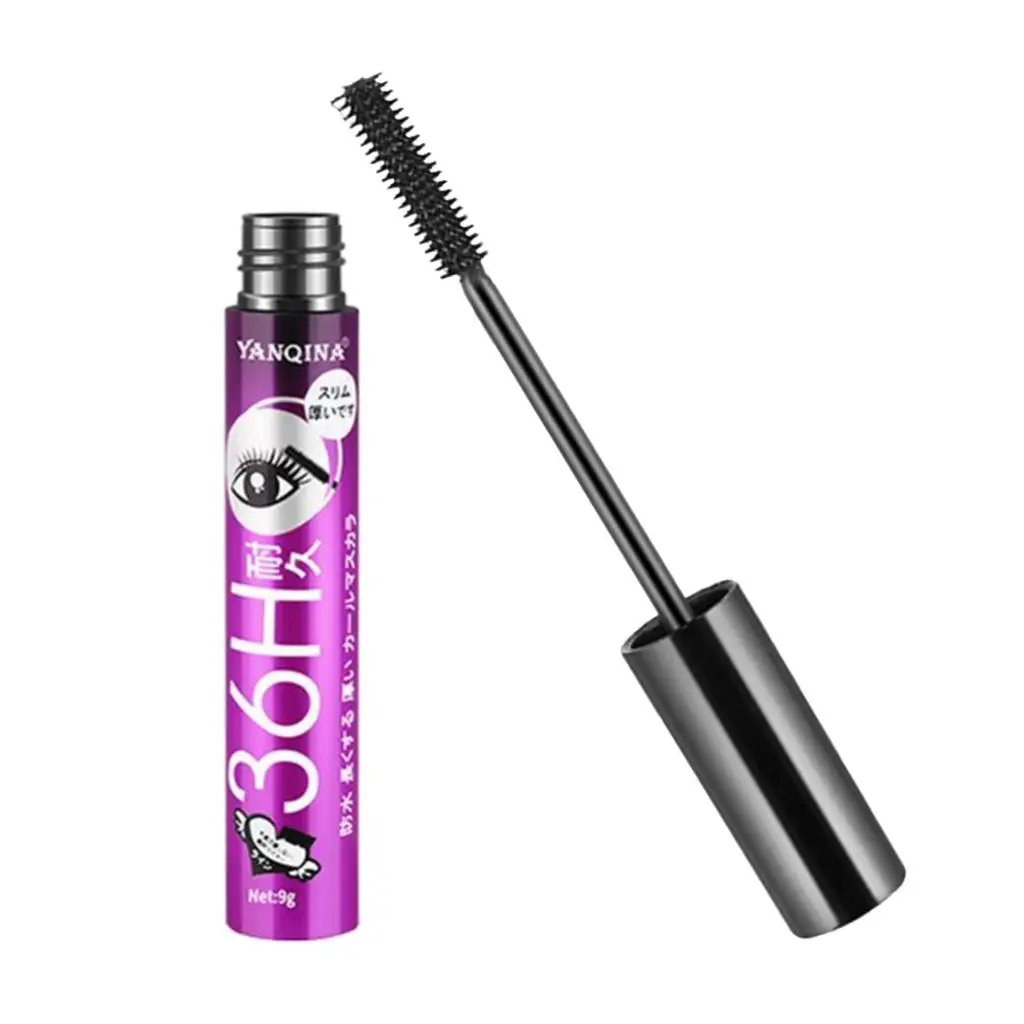 Mascara pour cils de maquillage imperméable, volumisant et UNIS issant, violet, sans grumage, 6x3D