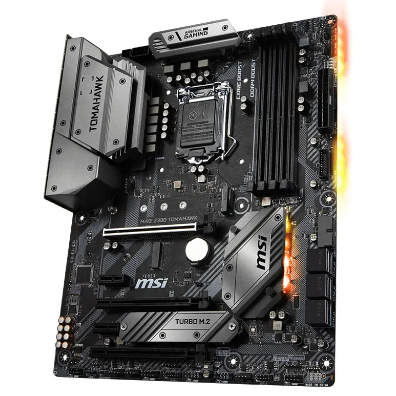 MSI TOMAHAWK Z390 LGA1151 Z390 HDMI SATA 6Gb/s USB 3.1 ATX اللوحة الأم Intel