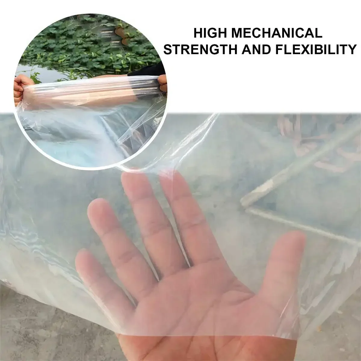 Plastic PE Film Transparent Rainproof Cloth Tarpaulin Garden Balcony Greenhouse Succulent Plant Cover Keep Warm Waterproof Cloth