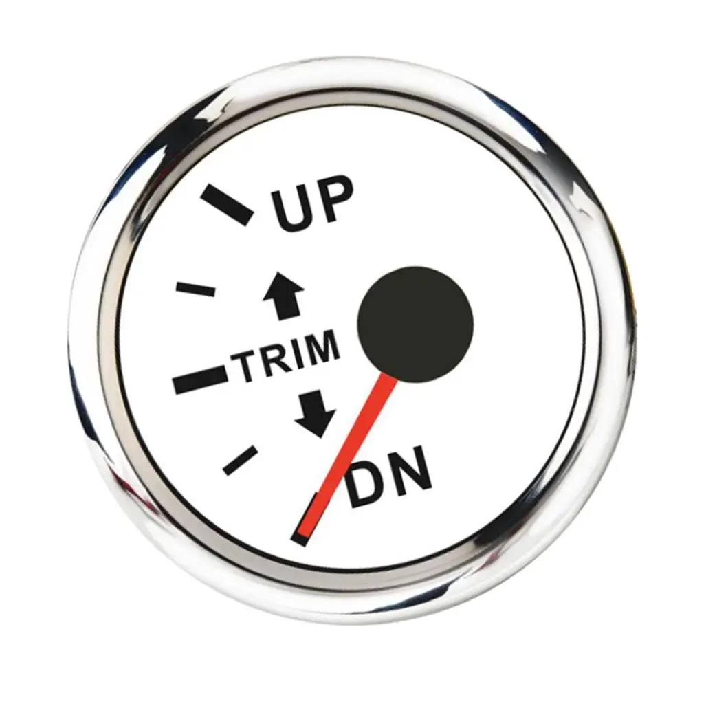 

Измеритель угла наклона морского судна, устойчивый к воздействию масла, левая сторона, белый циферблат, материал PC, для подвесного двигателя