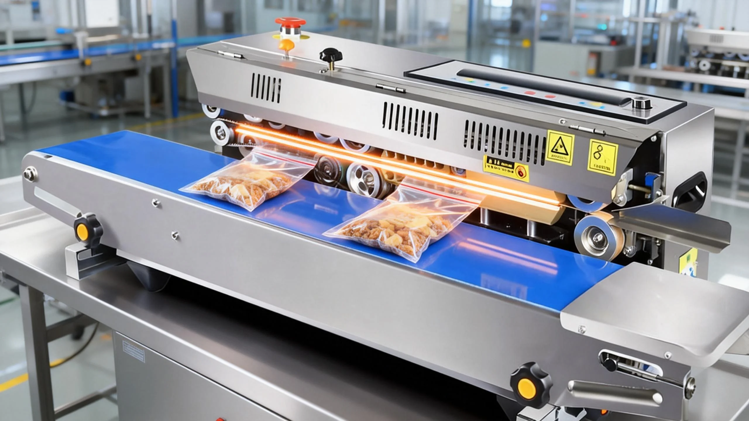 FR-980UK Commercial Grade Continuous Sealing Equipment For Burger Packaging And Food Service With Reliable Sealing Machine