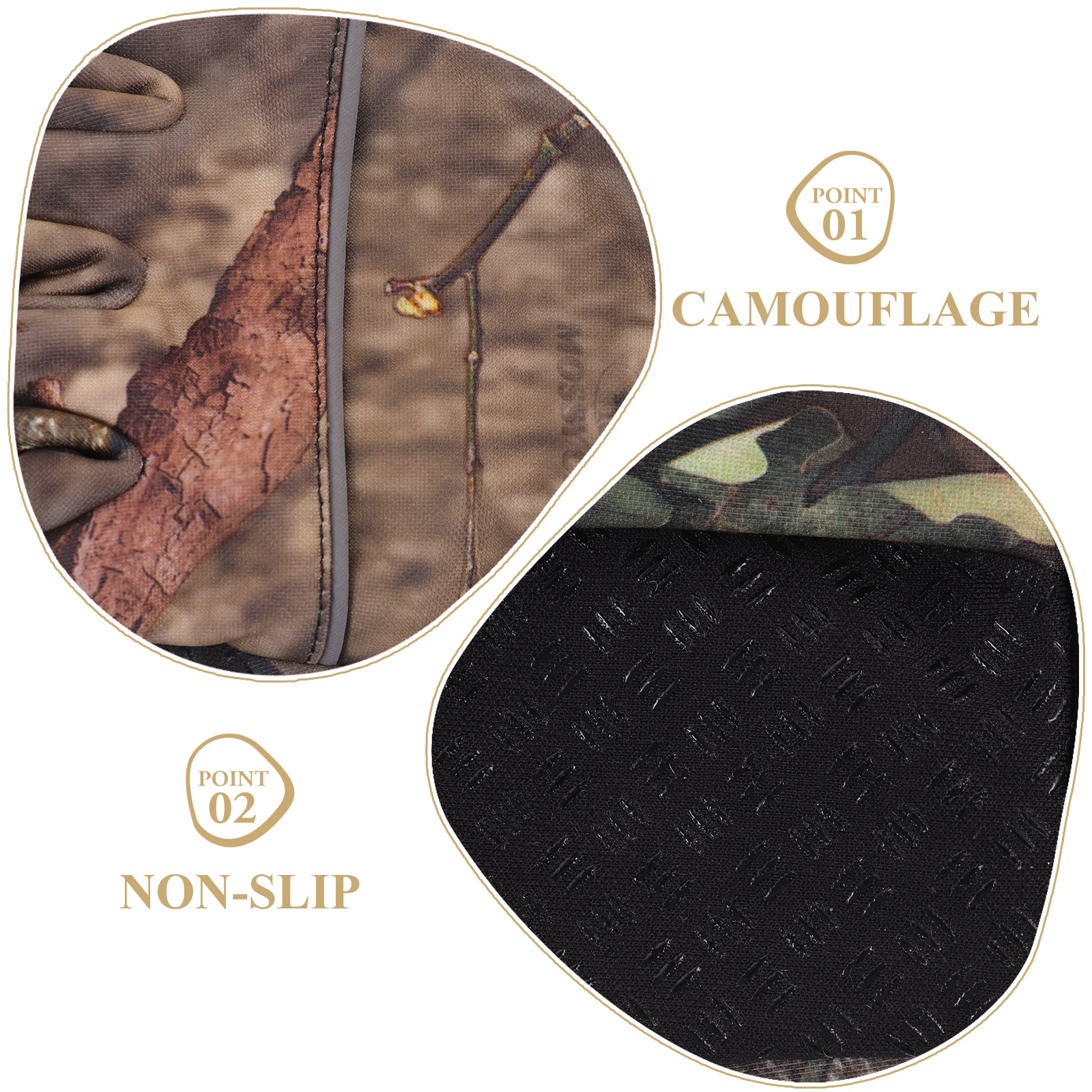 

Camo Jungle Anti slip Warm Skiing Thicken Sports Wear resisting Wear Resisting Gloves Touchscreen Gloves for Riding
