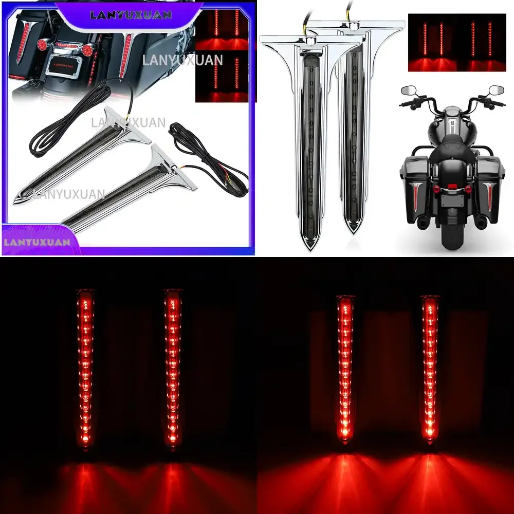 2026 LED Brake Light Tail Light for Motorcycle Side Skirt Box 2026 Cross Border Exclusive Supply Motorcycle Rear Light